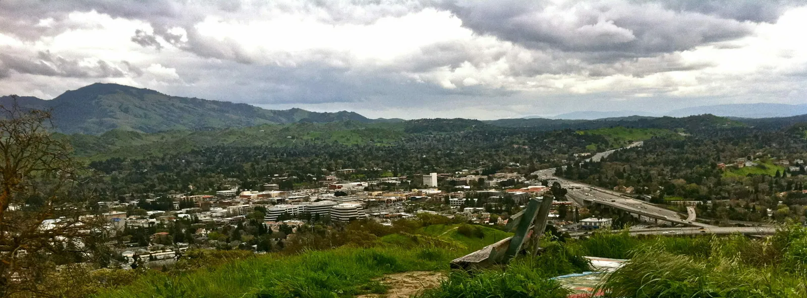 Walnut Creek and its surrounding East Bay hills